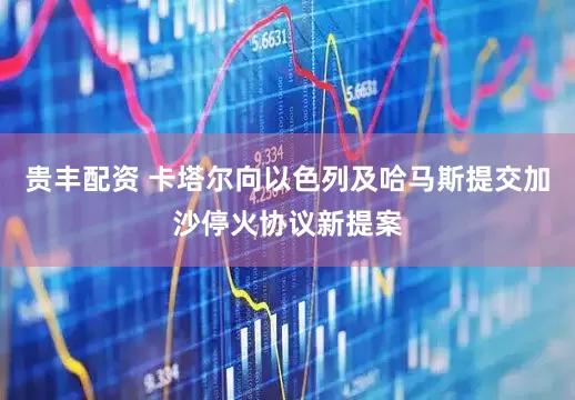 贵丰配资 卡塔尔向以色列及哈马斯提交加沙停火协议新提案
