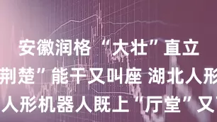 安徽润格 “大壮”直立走得稳 “荆楚”能干又叫座 湖北人形机器人既上“厅堂”又下“工厂”
